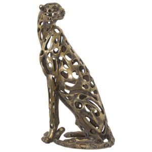 GOLD CHEETAH 43CM SCULPTURED