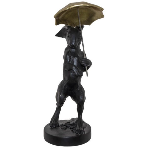 BLACK RABBIT GOLD UMBRELLA 14X13X29cm - Image 2