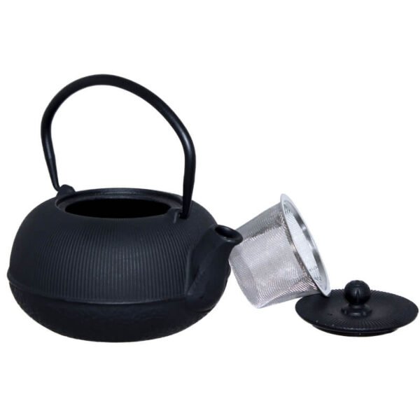VERTI CAST IRON BLACK TEA POT 700ML - Image 2