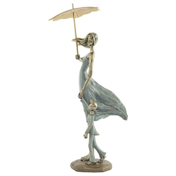 MOTHER AND CHILD WITH GOLD UMBRELLA 29cm - Image 3