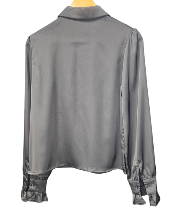 Satin Blouse with Bow Accessory - Image 5