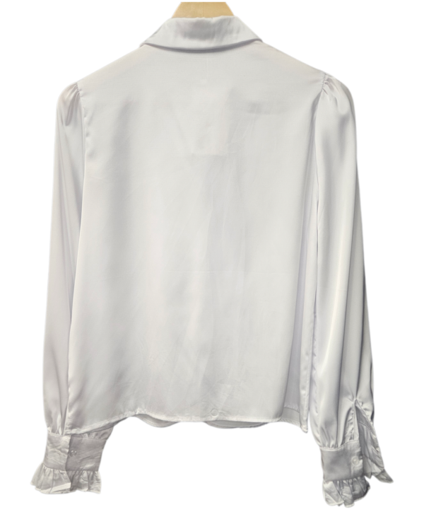 Satin Blouse with Bow Accessory - Image 7