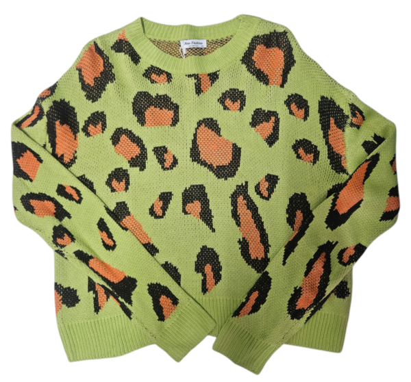 Leopard Print Knitted Jersey