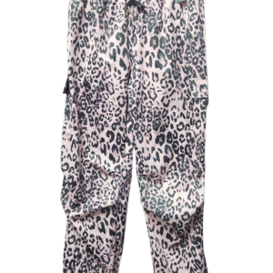Casual Animal Print Cargo Pants