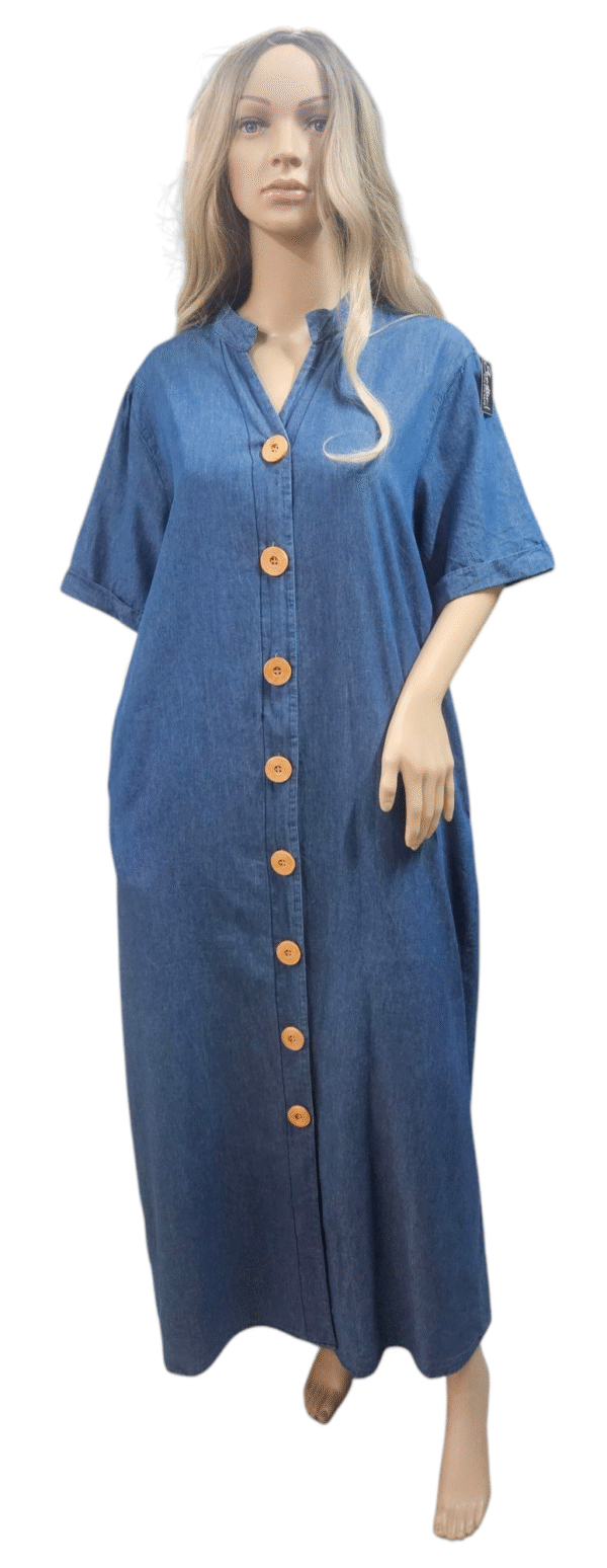 Denim Dress with Buttons CY85191G