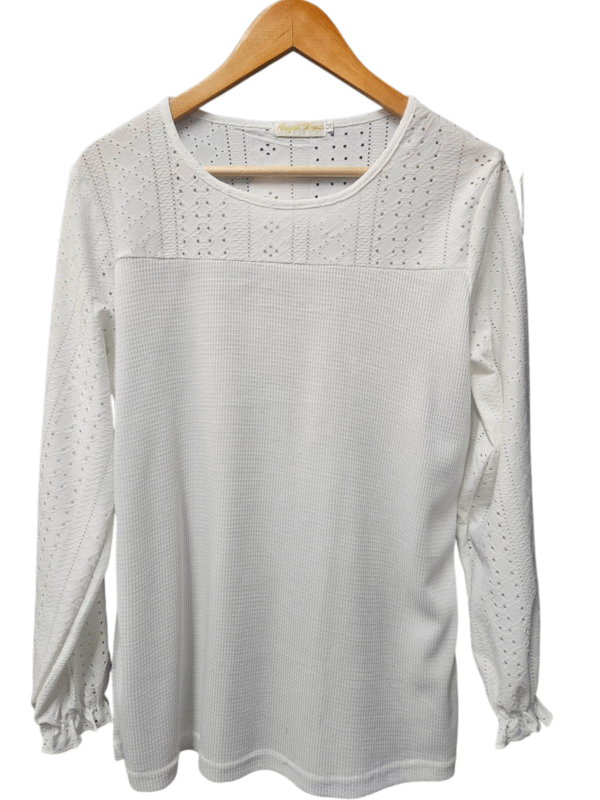 Long Sleeve Top with Ribbing