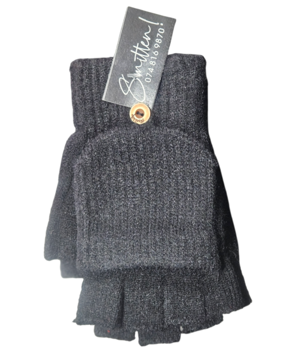 Fingerless Gloves with Mitten Cover - Image 2