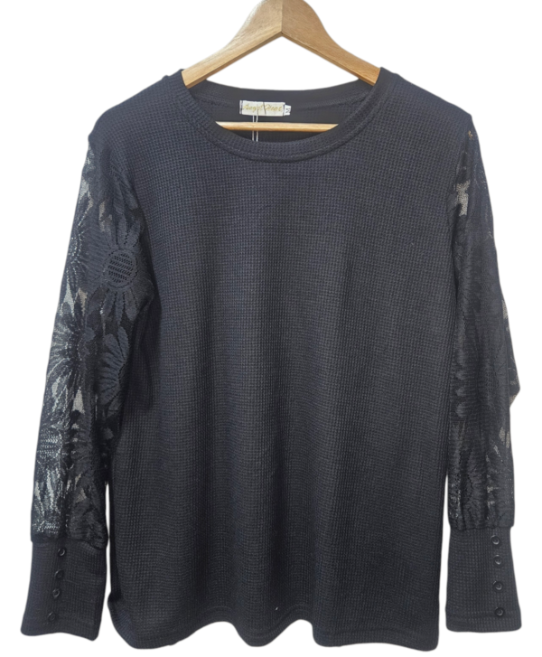 Lace Sleeve Top - Image 5