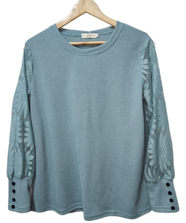 Lace Sleeve Top - Image 8
