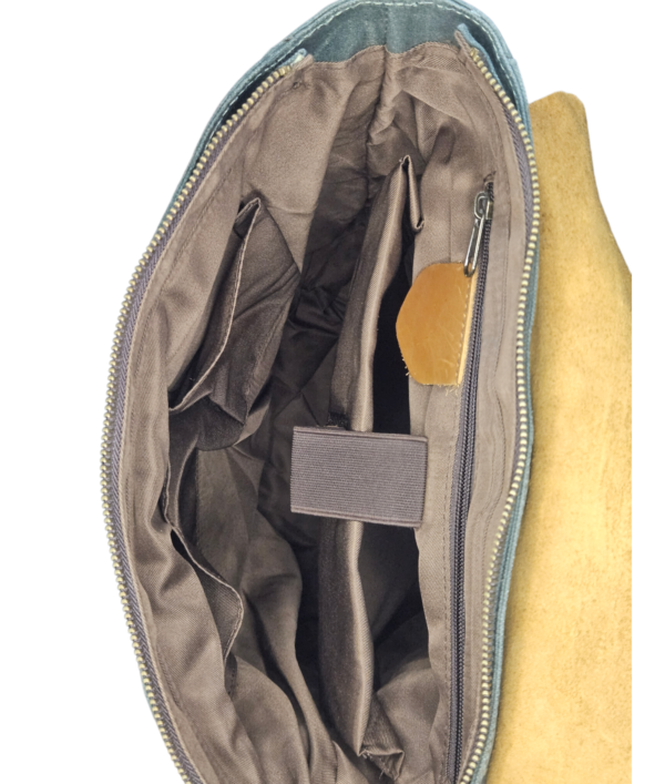 Leather & Canvas Laptop Backpack - Image 2
