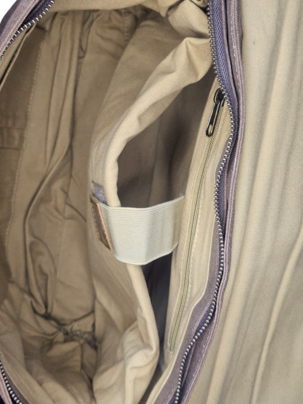 Leather & Canvas Laptop Bag - Image 2