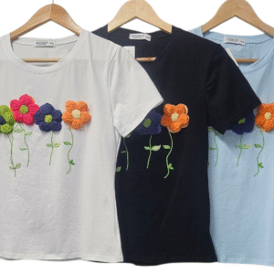 Crochet Flowers T-Shirt