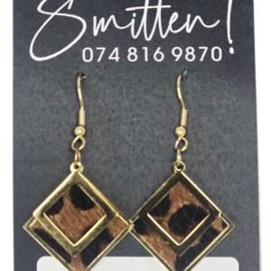 Gold Animal Print Stainless Steel Earring