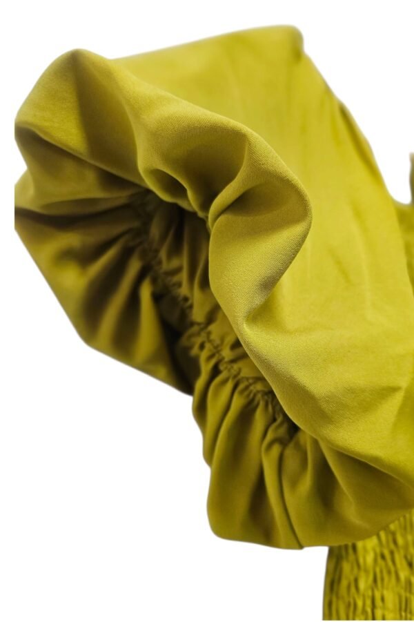 Puff Sleeve Dress with Smocked Top & matching Belt - Image 2