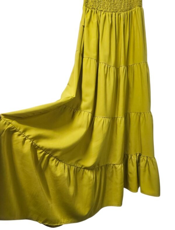 Puff Sleeve Dress with Smocked Top & matching Belt - Image 4