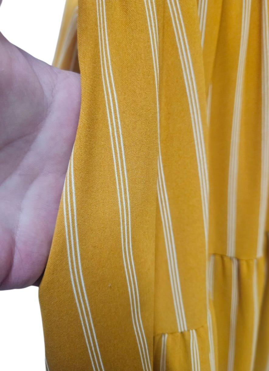 Sleeve-less Dress with Pin Stripes - Image 4