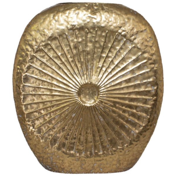 WHEEL METAL VASE