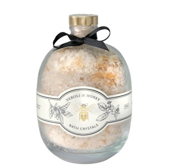 Bee Bath Crystals - (Glass Bottle) - 650g