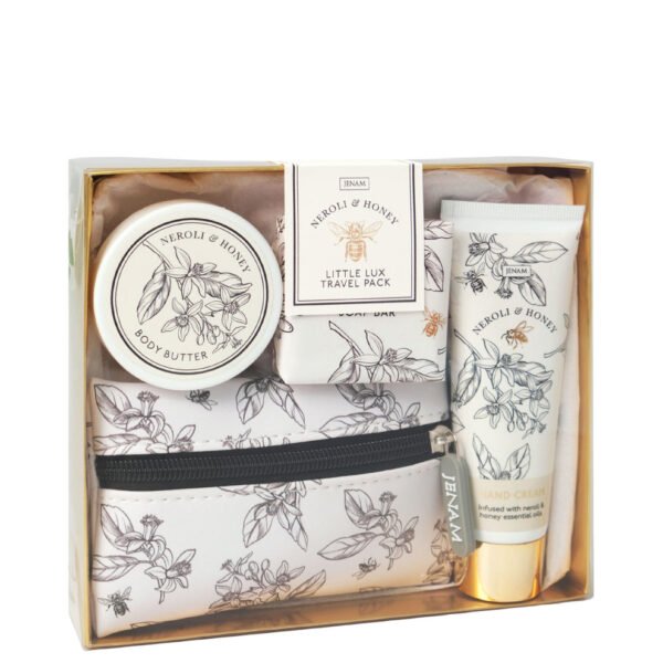 Bee Little Lux Travel Pack - 60ml Hand Cream, 50g Body Butter, 50g Soap & Keyring Coin Purse - Image 2