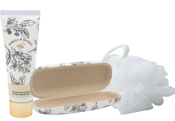 Bee Prepared - 60ml Hand Cream, Glasses Case & Mesh Sponge
