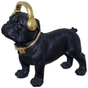 Alternative view of BULL DOG WITH EARPHONES