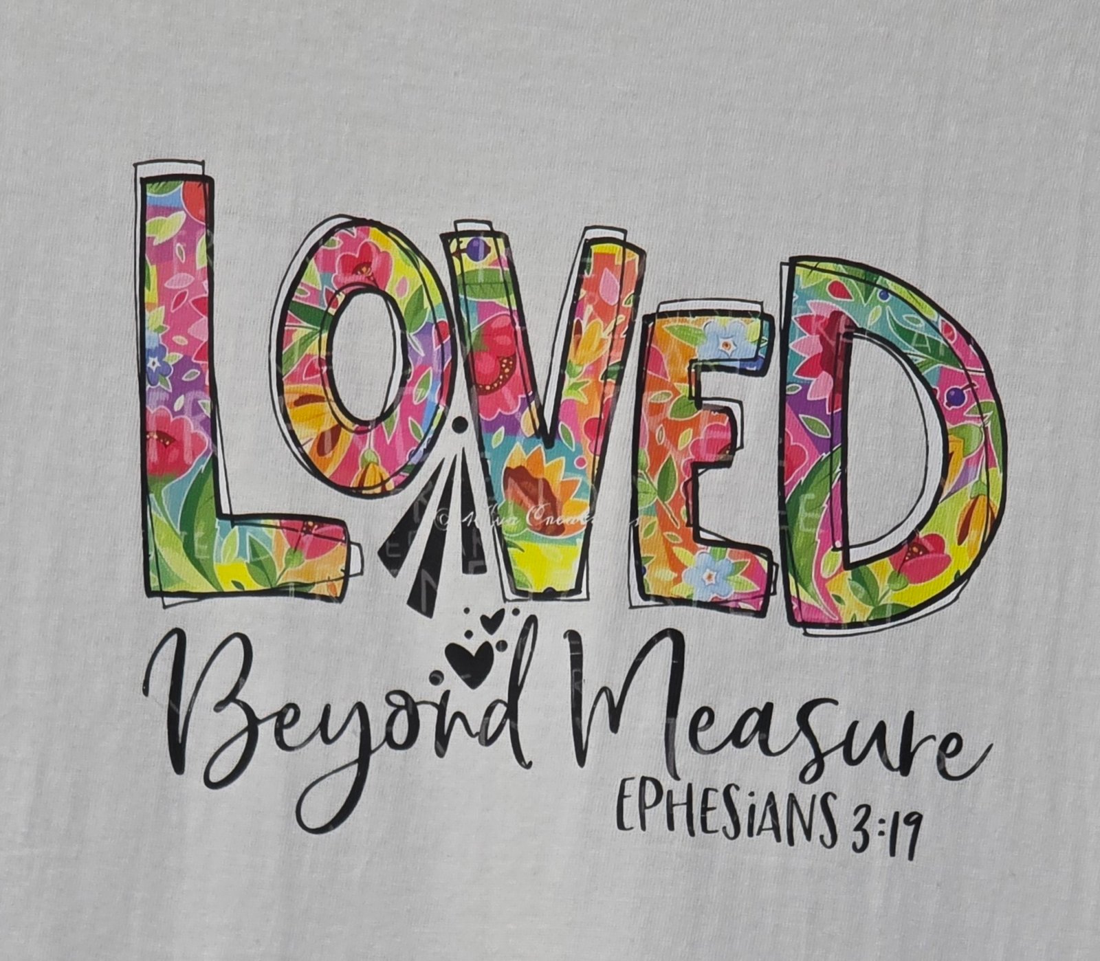 Cotton T-Shirt / White / Loved