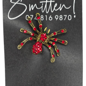 Red Spider Pin Brooch