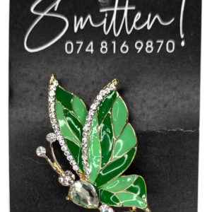 Green Butterfly Pin Brooch