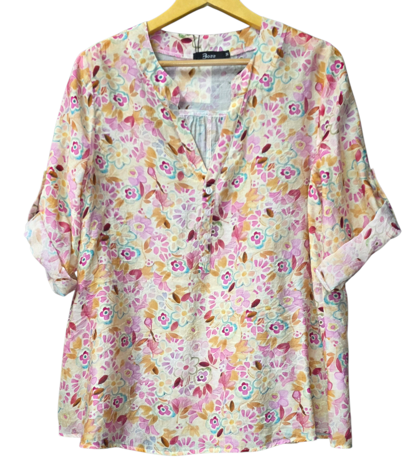 Blouse Pink Mulberry Silk - Image 2