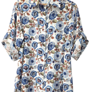 Alternative view of Blouse Blue Mulberry Silk