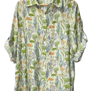 Alternative view of Blouse Green Mulberry Silk