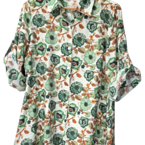 Alternative view of Blouse Green Mulberry Silk