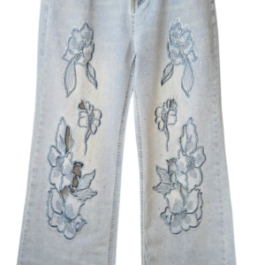 High Waist Jeans Washed Colour