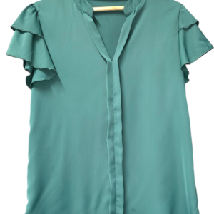 Alternative view of Green Colour Blouse / Top V-Neck