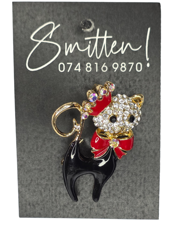 Black & Red Kitty Cat Brooch – smitten-online-co-za.preview-domain.com