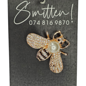 Costume Rose Gold Bee Brooch