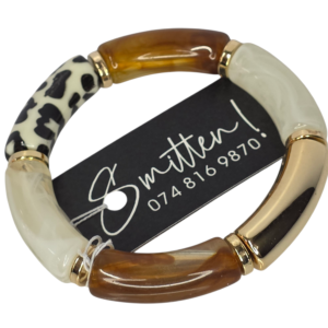 Alternative view of Elastic Bracelet with Costume Gold Inserts