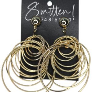 Round circle stud Earring