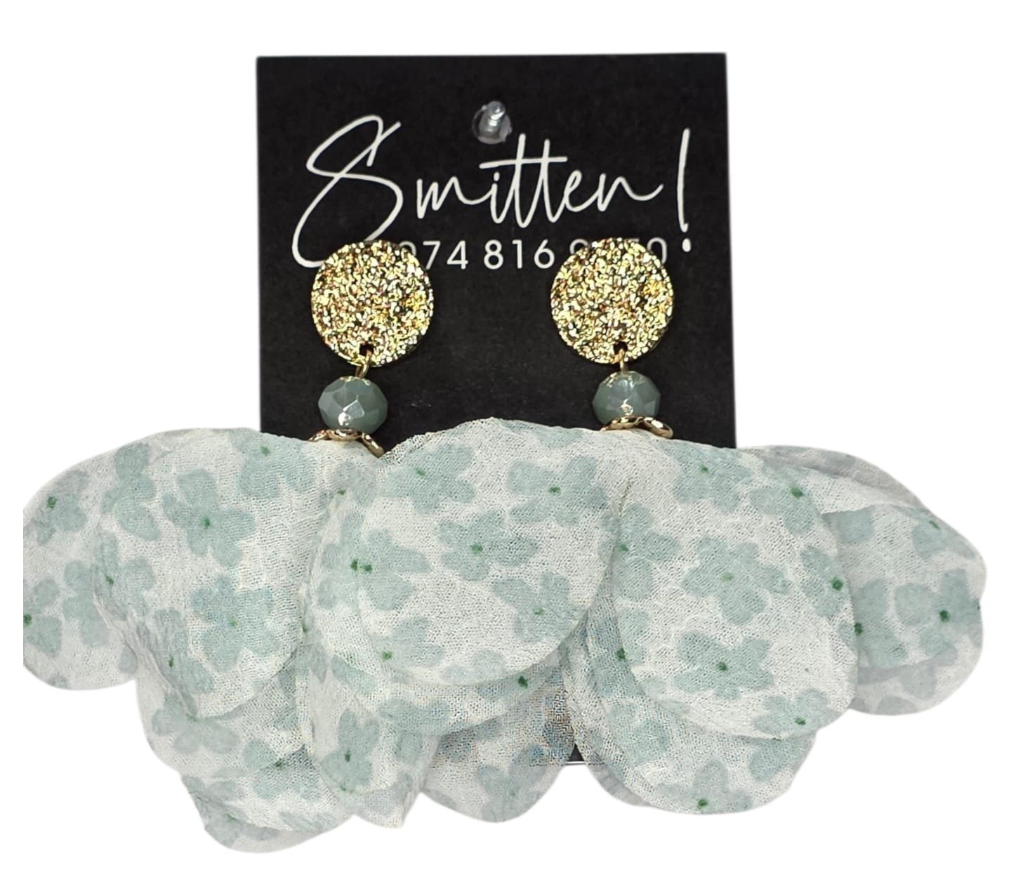 Flower Detailed Earrings - Image 3