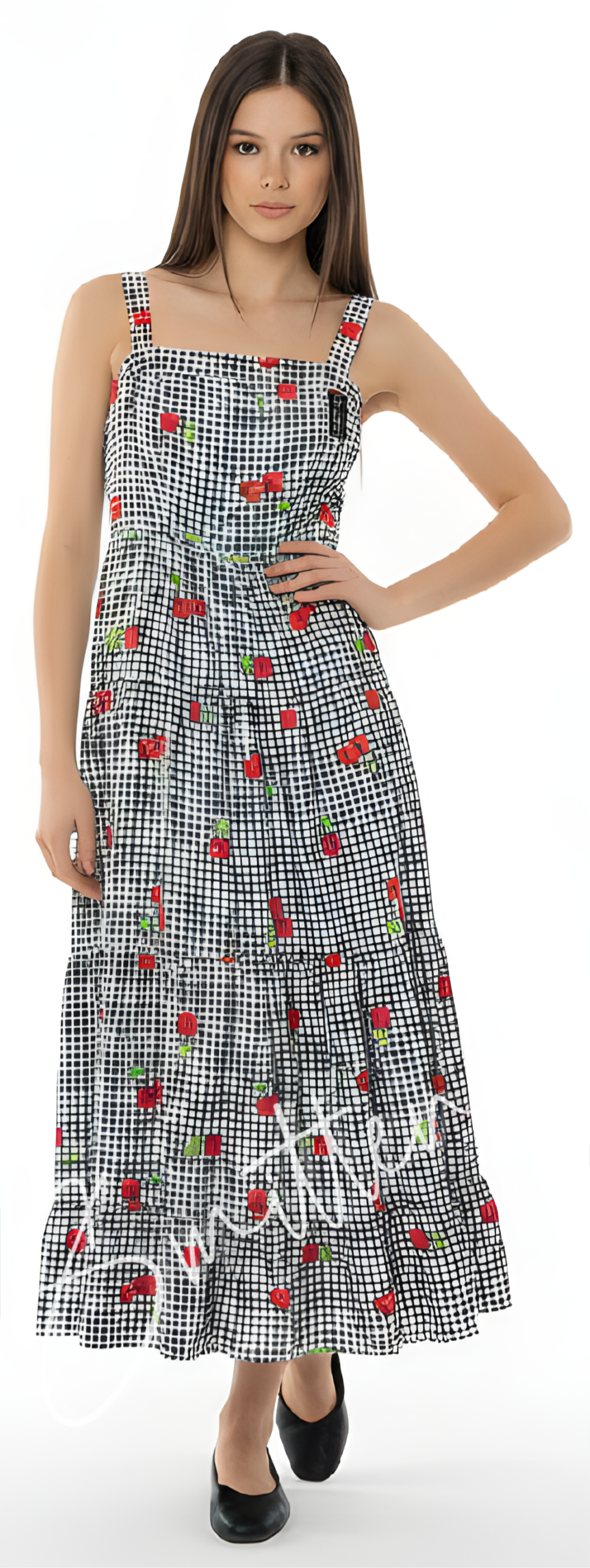 Black Cherry Plaid Dress