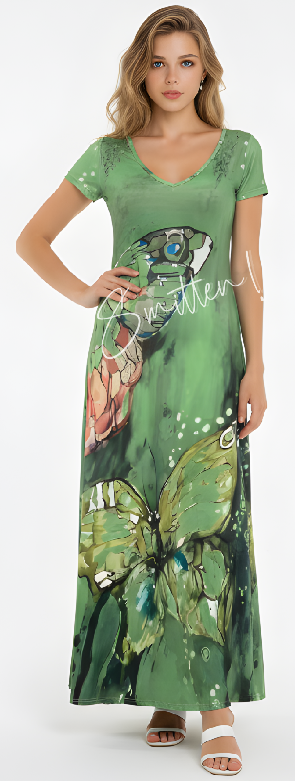 Green Butterfly Dress
