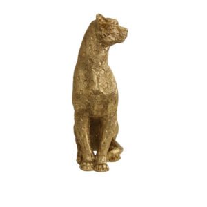 Alternative view of Animal Craft - Gold Sitting Leopard
