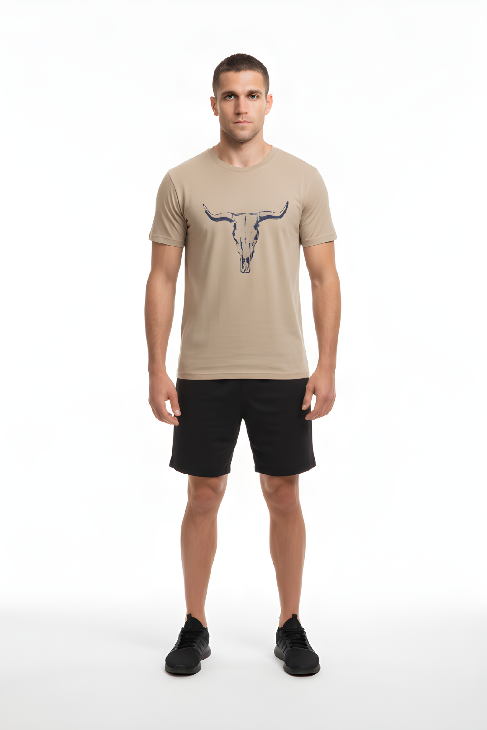 Bull Skull Cotton T-Shirt