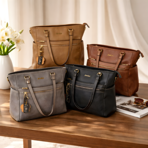 PU Leather Handbag Cotton Road