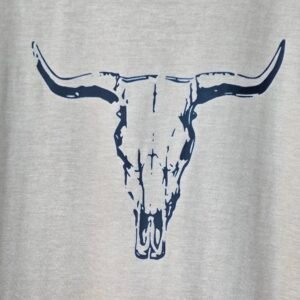 Alternative view of Bull Skull Cotton T-Shirt