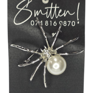 Spider Brooch (small) White