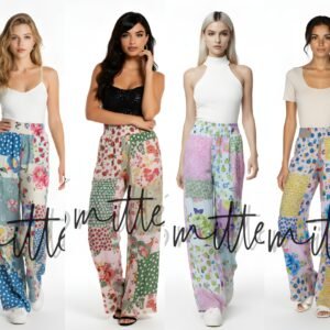 Alternative view of Pants White Patchwork print