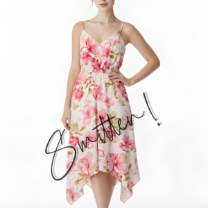 Handkerchief Hem Floral Dress