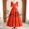 Layered Dress Orange
