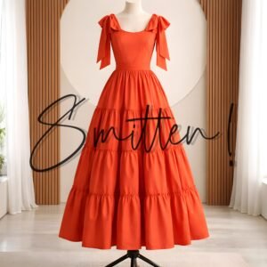 Layered Dress Orange